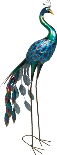 Garden metal peacock ornament - metal,