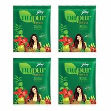 4 X 120gm Godrej Nupur 100% Pure Henna Mehendi Natural Conditioner Anti-Dandruff