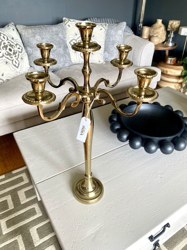Polished brass arm - polished, 5-arm