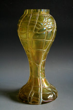 ANTIQUE ART NOUVEAU PALLME KONIG IRIDESCENT GLASS VASE - CIRCA 1900