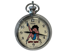 Vintage Rare 1975 Betty Boop Character Pocket Watch Ingersoll Triumph Smiths
