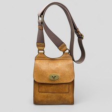 Mulberry  Small Antony Crossbody Bag in Oak Leather 