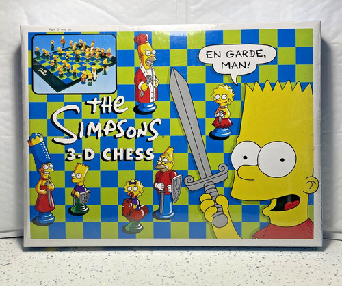 The simpsons chess set - simpsons, 3-d
