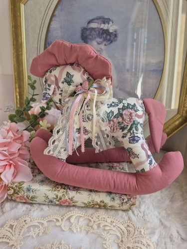 Vintage floral fabric rocking - vintage,