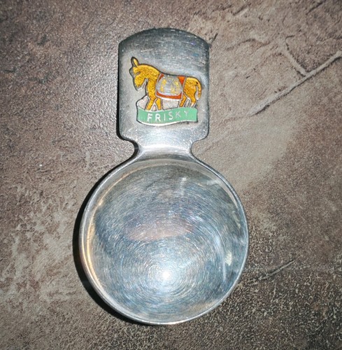 Rare solid silver caddy spoon - solid,