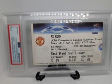 Cristiano Ronaldo 1st UCL Goal Ticket Manchester United v Roma 10/4/2007 PSA