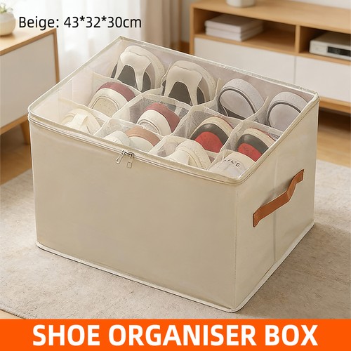 Foldable shoes storage box - foldable,