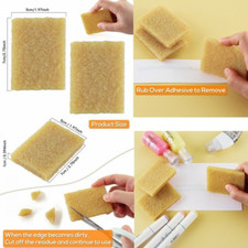 2 Adhesive Residue Eraser Rubber Remover Cleaning Eraser Scrapbooking Craft Tool