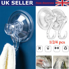 Heavy Duty Suction Cup Window Door Hook Clear Christmas Large Wreath Hanger UK