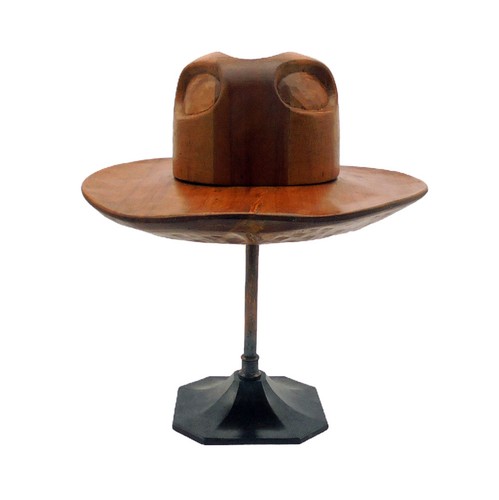 Milliner wooden hat block - hat,