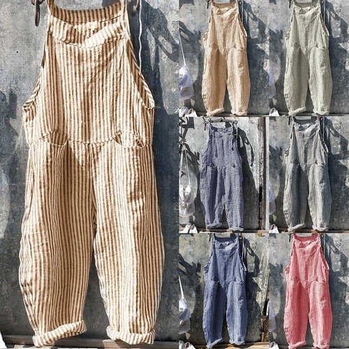 Womens striped linen cotton - striped,