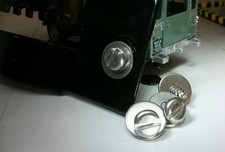 Land Rover Series 2 2a 3 Bulkhead vent adjuster Stainless Securing Screws x4