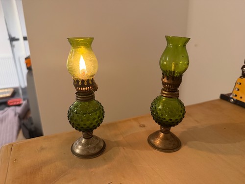 Green mini oil - , pair