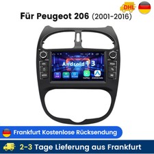 Carplay For Peugeot 206 2001-2016 Android 13 Car Stereo WIFI GPS WIFI SWC 2+32GB