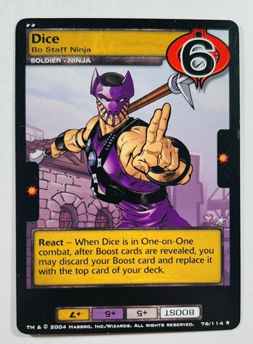 Joe base tcg ccg dice - gi,