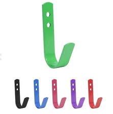 STABLE HOOK HANGER tack room equestrian horse hook holder metal  - Pack of 5