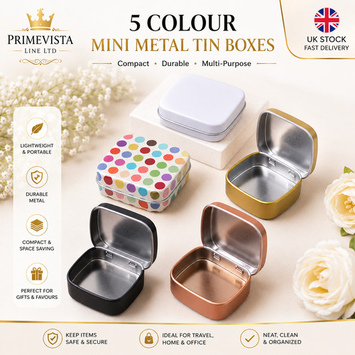Small metal tin - small,