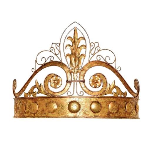 Ornate gold scrollwork bed - gold,