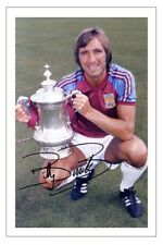 BILLY BONDS Signed Autograph PHOTO Fan Signature Gift Print WEST HAM Soccer   