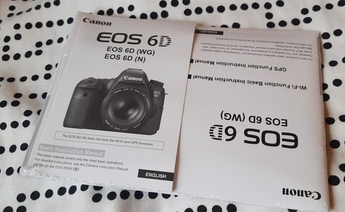Canon original manual - 6d,