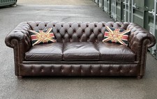 3 Seater Leather Chesterfield