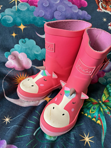 Joules pink unicorn kids - pink,
