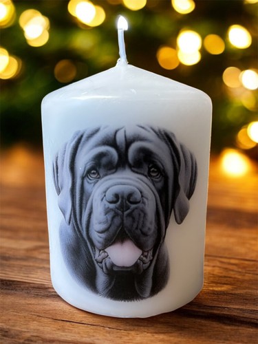 Neapolitan mastiff dog candle - neapolitan,