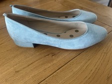 Beautiful Duck Egg Suede Shoes