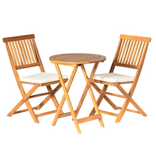 3pcs garden folding bistro set - garden,
