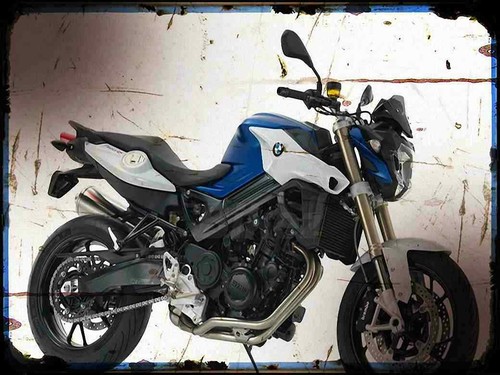 Metal sign motorbike - metal, 800