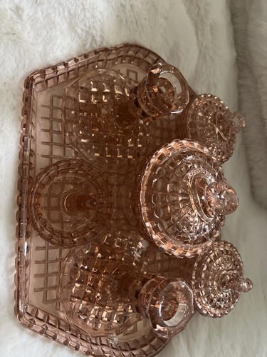 Vintage art deco pink - art, glass