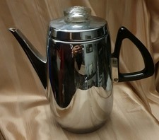 Vintage Sona J902 Coffee Percolator Chrome Jug