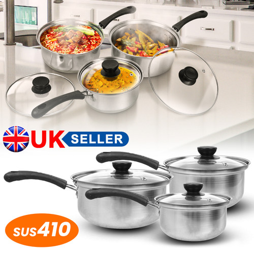 3pcs stainless steel saucepan - 3pcs,