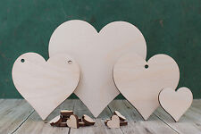 Wooden heart shapes 4mm plywood craft blanks for wedding plaque and pyrography