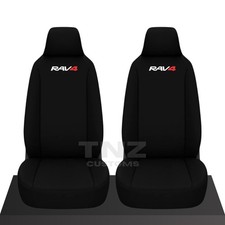 FOR TOYOTA RAV 4 - Heavy Duty Black Waterproof Car Seat Covers 2 x Fronts