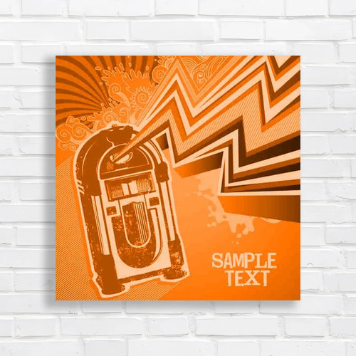 Retro jukebox music box - retro,
