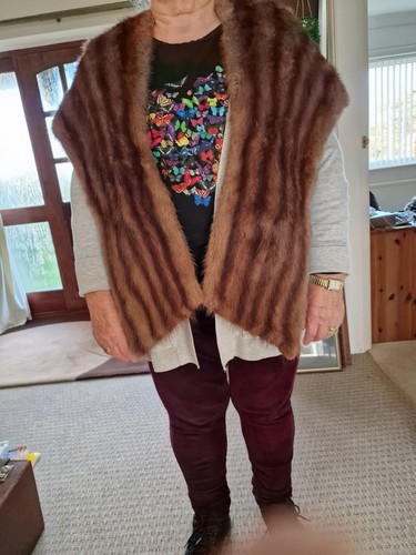 Vintage fur stole shawl - fur, wrap