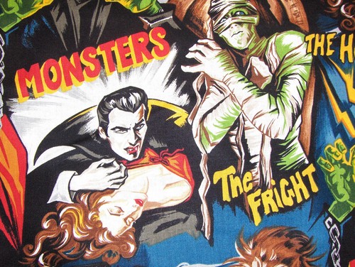 Horror cotton fabric - , movies