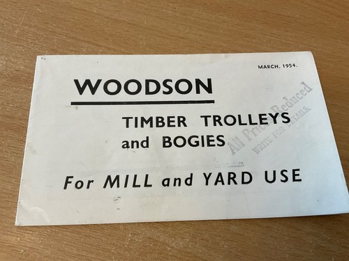 1954 woodson timber trolleys - woodson,