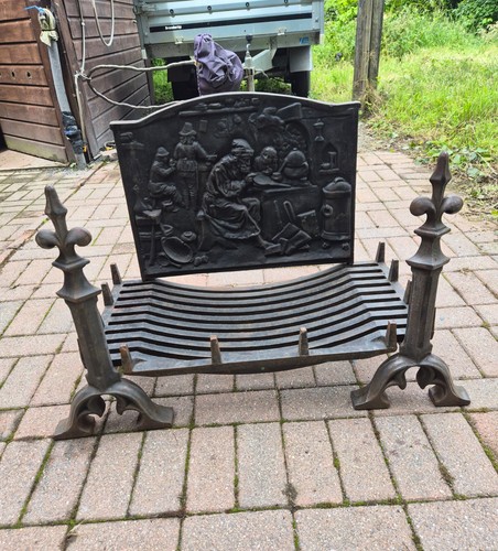 Inglenook cast iron fireplace - cast,