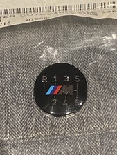 Genuine BMW E34 E36 E46 Z4 M3 M5 6 Speed gear knob emblem. M Sport
