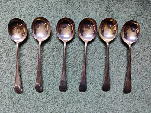 Dinner soup fruit spoons - 6, x