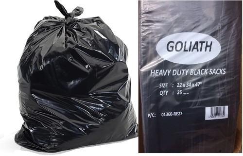 Goliath compactor black sacks - black,