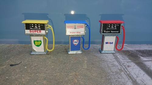 Vintage toy petrol pumps - vintage,
