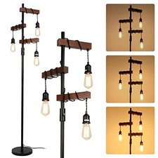 Industrial Floor Lamp 3 Light