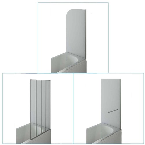 Shower screen over bath - over,