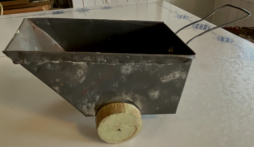 Tin planter dump cart - dump,