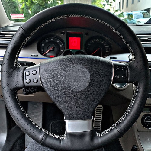 Perforated leather steering - leather,