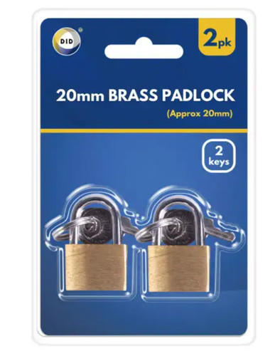 Travel padlock with keys x - keys, 2