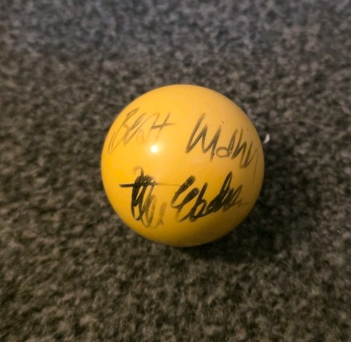 Peter ebdon hand signed white - peter,